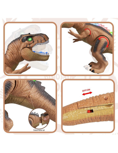 Dinosaurio Robot Control Remoto STEAM Life T Rex LED