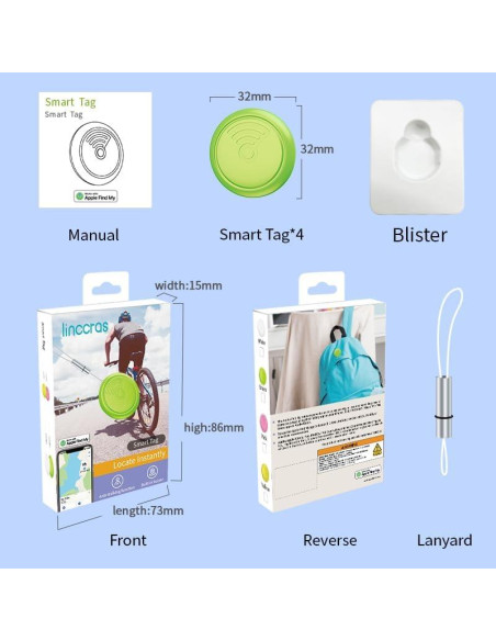Rastreador Inteligente Youyeetoo para iOS con Funda IP65 Rastreador Inteligente Youyeetoo para iOS con Funda IP65