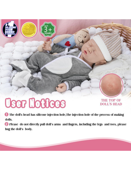 Muñeca de Silicona Vollence 30.48 cm Niño Cuerpo Completo Muñeca de Silicona Vollence 30.48 cm Niño Cuerpo Completo