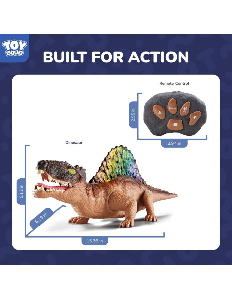 Dinosaurio Control Remoto STEAM Life Dimetrodon con Luz Dinosaurio Control Remoto STEAM Life Dimetrodon con Luz
