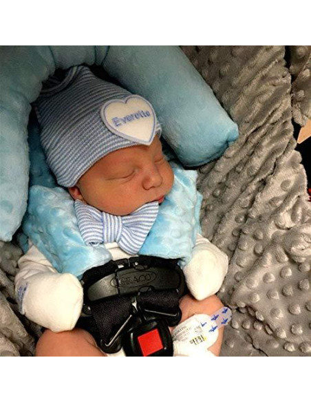 Almohada Soporte Cabeza y Cuello Yufiova 3 en 1 Azul Oscuro