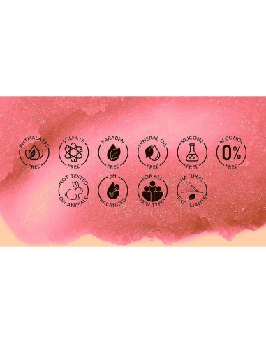 Exfoliante Corporal Spascriptions Fresa y Azúcar Rosa 595 g