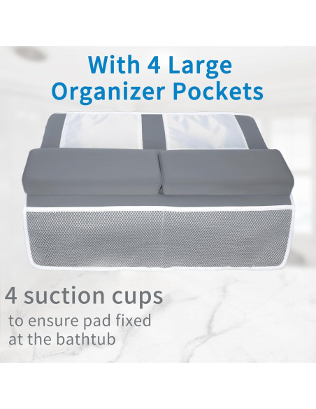 Almohadilla de Baño JJGoo con Soporte para Codos - Gris Oscuro Almohadilla de Baño JJGoo con Soporte para Codos - Gris Oscuro