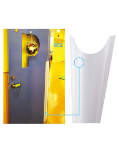 Protector de Puerta AILUOQI 2 Pcs para Bebés 120 cm Rojo