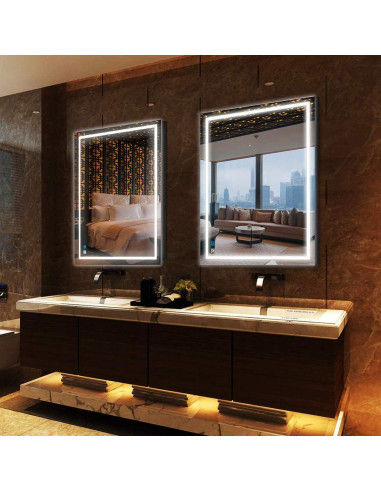 Espejo de Baño LED DIDIDADA 81.3x61 cm Anti-vaho Táctil