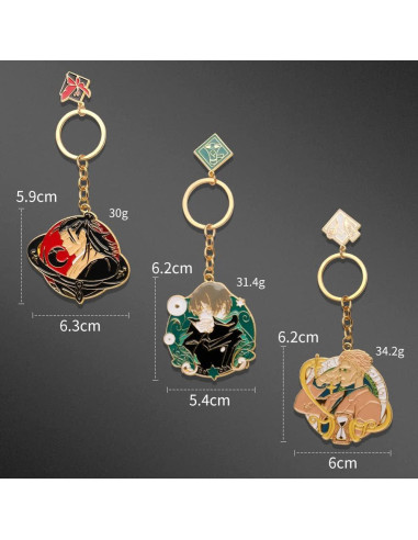 Llavero Anime JJK Gojo Satoru - Esmalte - SONGCHANGJEWELRY