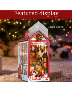 Casa de Muñecas Miniatura Spilay DIY 30x30x23cm Navidad 2