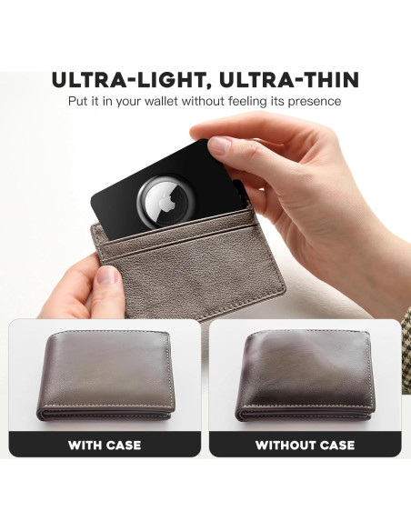 4 Fundas de Tarjeta Ultra Delgadas Natyos para Apple AirTag 4 Fundas de Tarjeta Ultra Delgadas Natyos para Apple AirTag