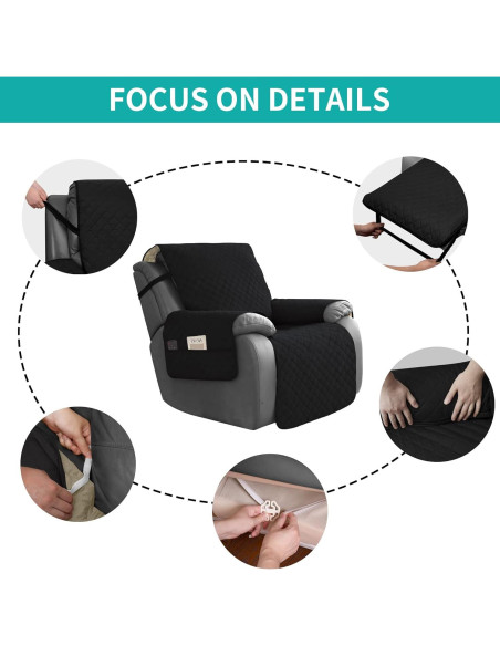 Funda de Sillón Reclinable Grande Easy-Going Impermeable Funda de Sillón Reclinable Grande Easy-Going Impermeable