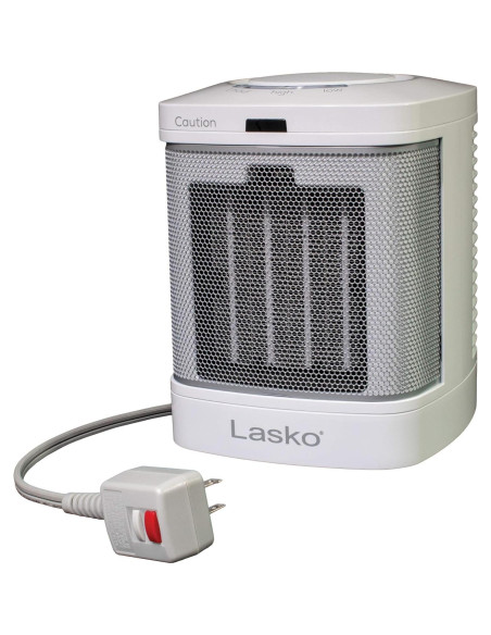 Calentador de Cerámica Lasko CD08200 Portátil 1500W Blanco Calentador de Cerámica Lasko CD08200 Portátil 1500W Blanco