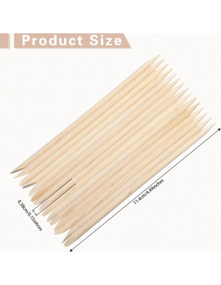 Palitos de Cera de Madera Demissle 400 Piezas para Cejas y Labios Palitos de Cera de Madera Demissle 400 Piezas para Cejas y Labios