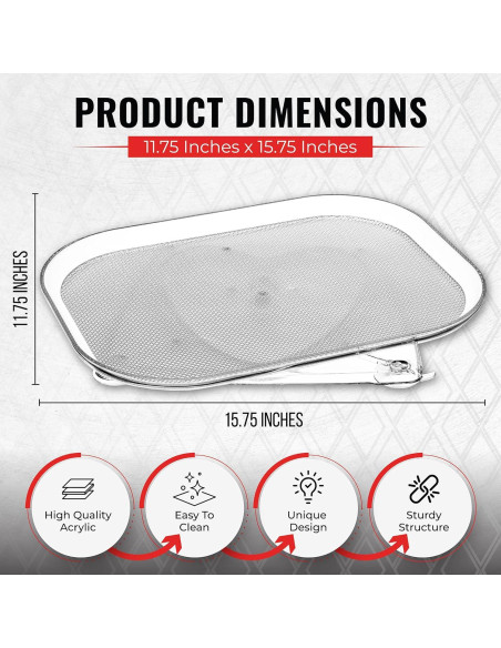 Organizador de Refrigerador Oizeir Lazy Susan 39.9x30 cm Transparente Organizador de Refrigerador Oizeir Lazy Susan 39.9x30 cm Transparente