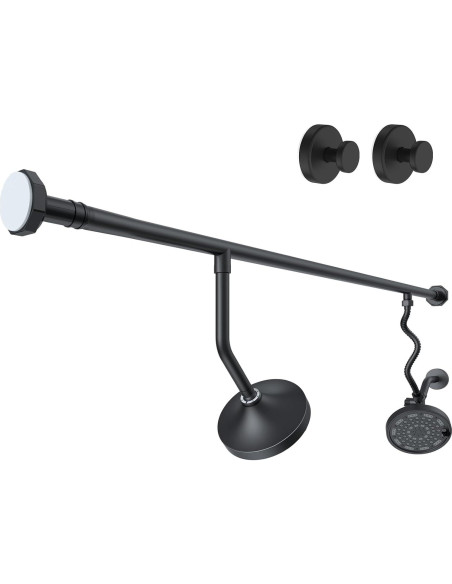 Ducha Doble Bntuk SH001 - Alta Presión 15 cm Negro Mate Ducha Doble Bntuk SH001 - Alta Presión 15 cm Negro Mate