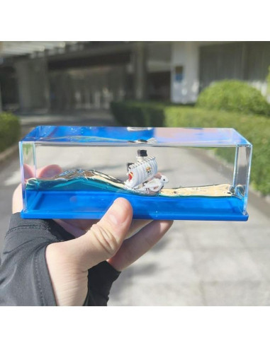 Modelo de barco pirata insumergible en botella Genérico 14.5 cm