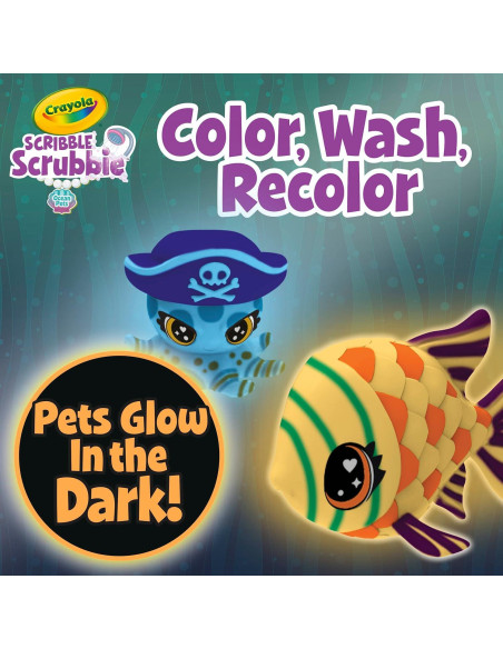 Crayola Scribble Scrubbie Mascotas Océano Set de Juego 2 Figuras Crayola Scribble Scrubbie Mascotas Océano Set de Juego 2 Figuras