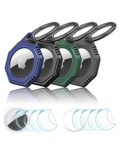 Soporte Funda Protectora para AirTag Smasener 4 Pack - Resistente a Arañazos