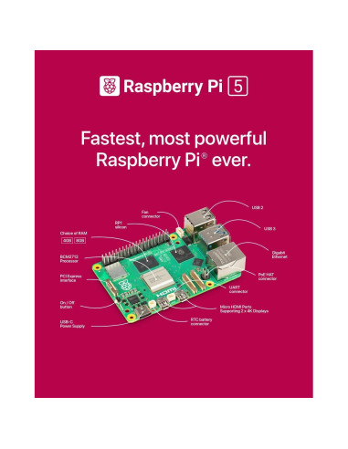 Kit de Inicio Argon Poly+ 5 Raspberry Pi 5 4GB con Accesorios
