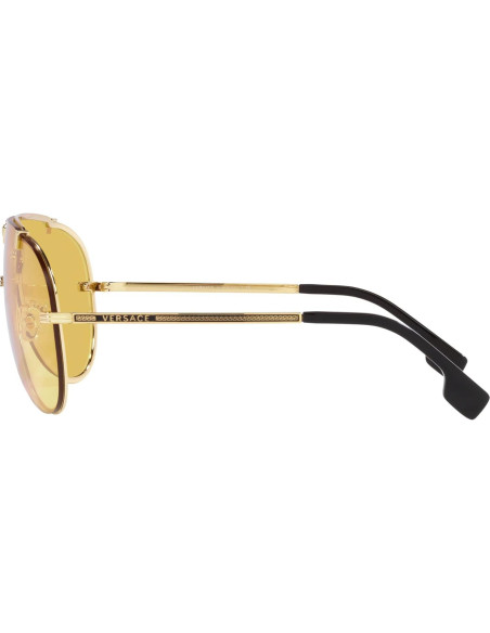 Gafas de Sol Versace Hombre Marco Dorado Lentes Grises Gafas de Sol Versace Hombre Marco Dorado Lentes Grises