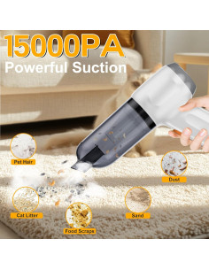 Aspiradora de Coche Inalámbrica Opinta CV103 15000PA Beige 2