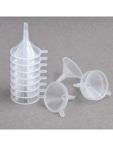 Embudo Mini Auerllcy 5.49cm Plástico Transparente 12 Piezas Embudo Mini Auerllcy 5.49cm Plástico Transparente 12 Piezas