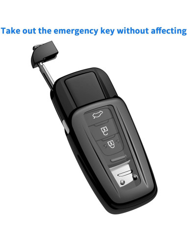Cubierta de Llave Toyota Autophone 3-4 Botones TPU Negro