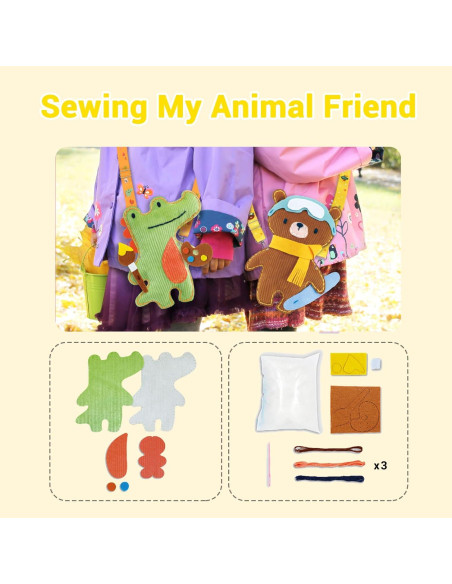 Kit de Costura Avenir Cocodrilo Artístico para Niños 6+ Kit de Costura Avenir Cocodrilo Artístico para Niños 6+