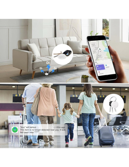 Localizadores de Artículos Bluetooth Zhitong Loshall Tag - 2 Piezas Localizadores de Artículos Bluetooth Zhitong Loshall Tag - 2 Piezas