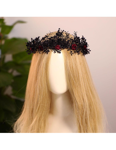 Corona de Flores Gótica MOSTORY - Diadema de Hada del Bosque