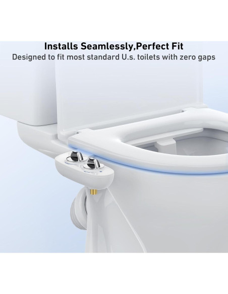 Accesorio de Bidet Homfan Doble Boquilla Autolimpiante Accesorio de Bidet Homfan Doble Boquilla Autolimpiante