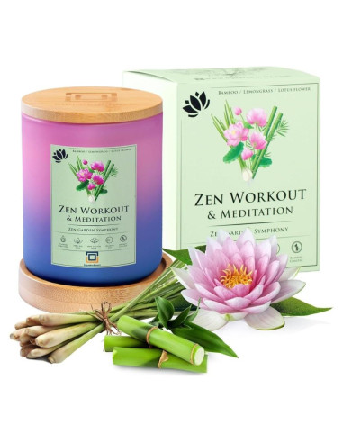 Velas Aromáticas de Soja Squaredmart - 55h de Quema, Zen