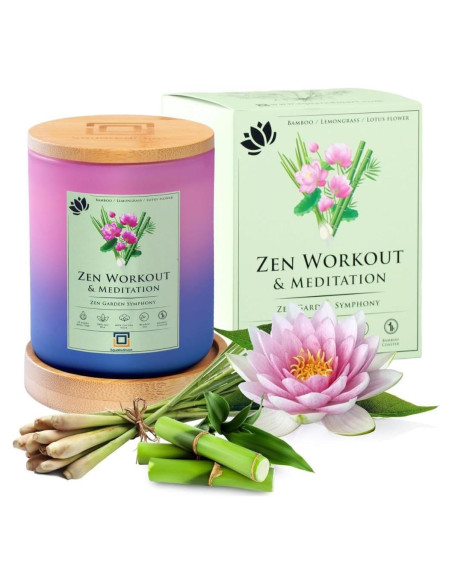 Velas Aromáticas de Soja Squaredmart - 55h de Quema, Zen Velas Aromáticas de Soja Squaredmart - 55h de Quema, Zen
