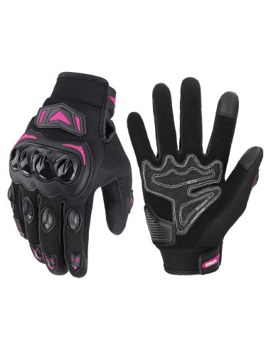 Guantes de Motocicleta KEMIMOTO XL Rosa Transpirables