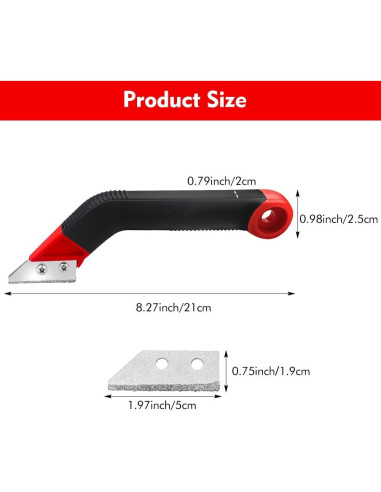 Raspador de Lechada Pilarmuture con 5 Cuchillas Repuesto 21x2.5cm