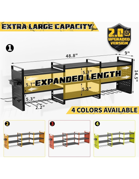 Organizador de Herramientas Eléctricas Xankzi Montado en Pared 123.7 cm Organizador de Herramientas Eléctricas Xankzi Montado en Pared 123.7 cm