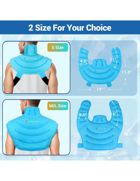 Compresa de Hielo Comfytemp para Cuello y Hombros con Correas Compresa de Hielo Comfytemp para Cuello y Hombros con Correas