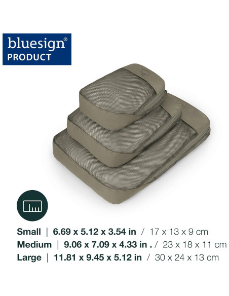 Cubo de Empaque Osprey Daylite Negro - Juego de 3 Piezas