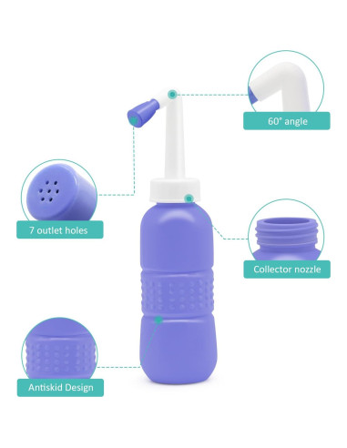 Bidet Portátil YumSur 450ml con Boquilla Angulada para Higiene
