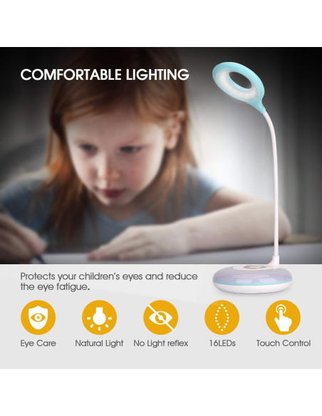 Lámpara de Escritorio LED Mafiti Recargable Cuello de Ganso Lámpara de Escritorio LED Mafiti Recargable Cuello de Ganso