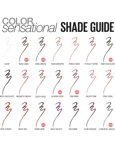 Delineador de Labios Maybelline Color Sensational Transparente 1ud