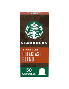 Cápsulas de Café Starbucks por Nespresso 50 Unidades Mezcla de Desayuno