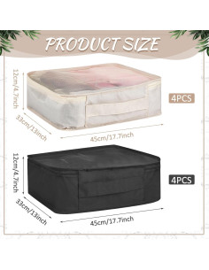 Silkfly 8 Pcs Cubos de Empaque XL para Viaje 45x33x12cm 2