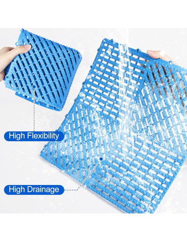 Alfombrillas Antideslizantes ToLanbbt 12P 30x30cm Azul