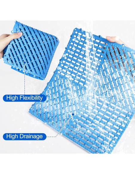 Alfombrillas Antideslizantes ToLanbbt 12P 30x30cm Azul Alfombrillas Antideslizantes ToLanbbt 12P 30x30cm Azul