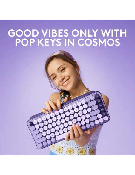 Teclado Mecánico Inalámbrico Logitech POP Keys Cosmos Teclado Mecánico Inalámbrico Logitech POP Keys Cosmos
