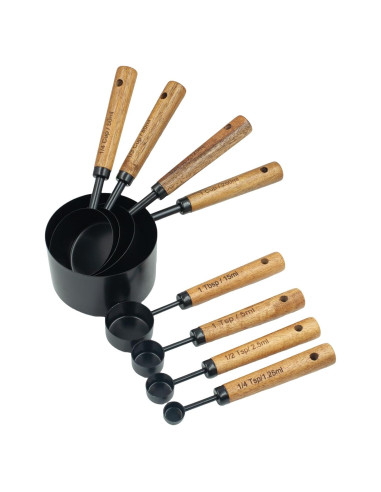 Juego de Tazas Medidoras Muchtolove 8 Piezas Acero Inoxidable