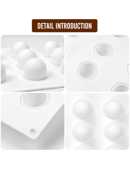 Molde de Silicona 3D RoseFlower para Trufas y Postres 15 Cavidades Molde de Silicona 3D RoseFlower para Trufas y Postres 15 Cavidades