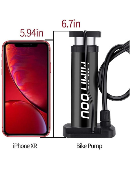 Bomba de Bicicleta MIMITOOU Mini Portátil Aluminio 350g Bomba de Bicicleta MIMITOOU Mini Portátil Aluminio 350g