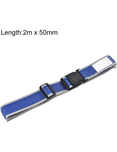 Correas de Equipaje uxcell 2 Unidades 200cm Azul Ajustables 2