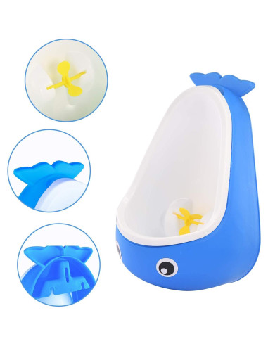 Orinal de Entrenamiento para Niños Ballena Azul - Ajustable
