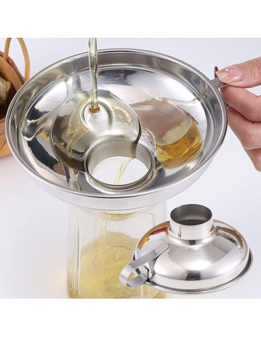 Embudo de Acero Inoxidable para Conservas BEST HOUSE 14.2 cm
